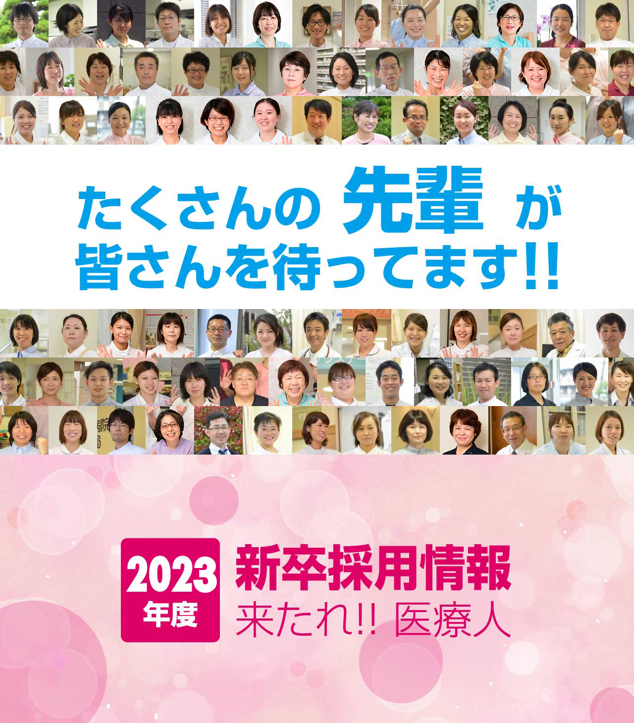 たくさんの先輩が皆さんを待ってます!!